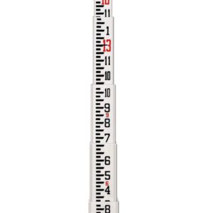 SITE PRO, SCR 13-ft Fiberglass Leveling Rod (CR) - 8ths (INCHES)