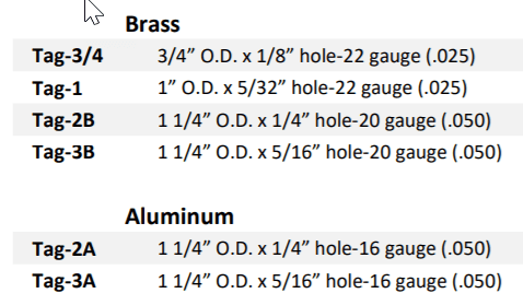Brass and Aluminum