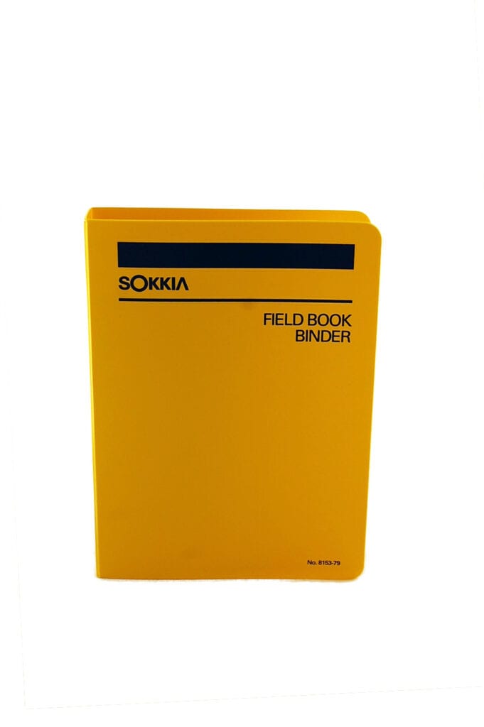 YELLOW SOKKIA FIELD BOOK BINDER 1/2″ RINGS