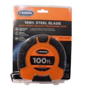 Keson 100 FT Engineer’s Nyclad Tape Compact 10ths/100ths