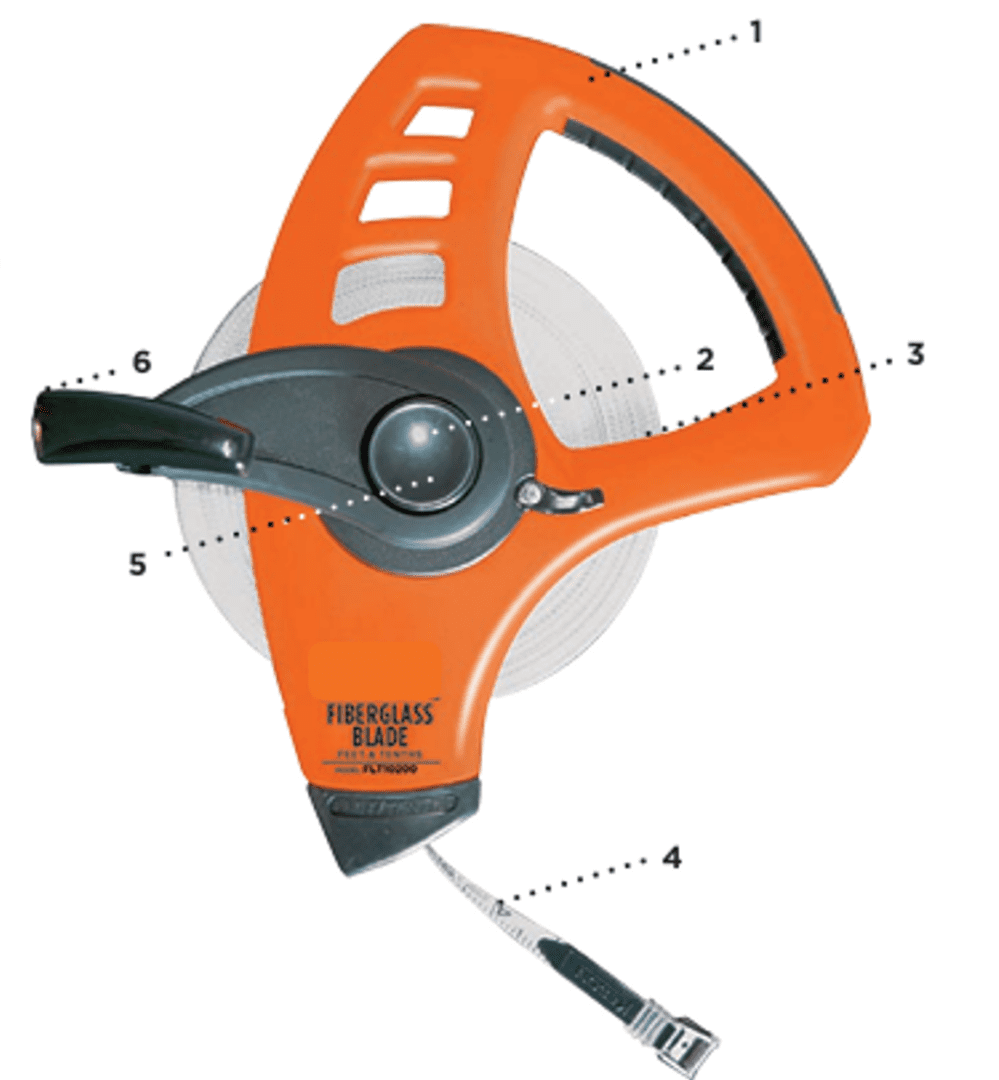 KESON, 200' Fiberglass Tape - FREEWHEELING - FLT10200