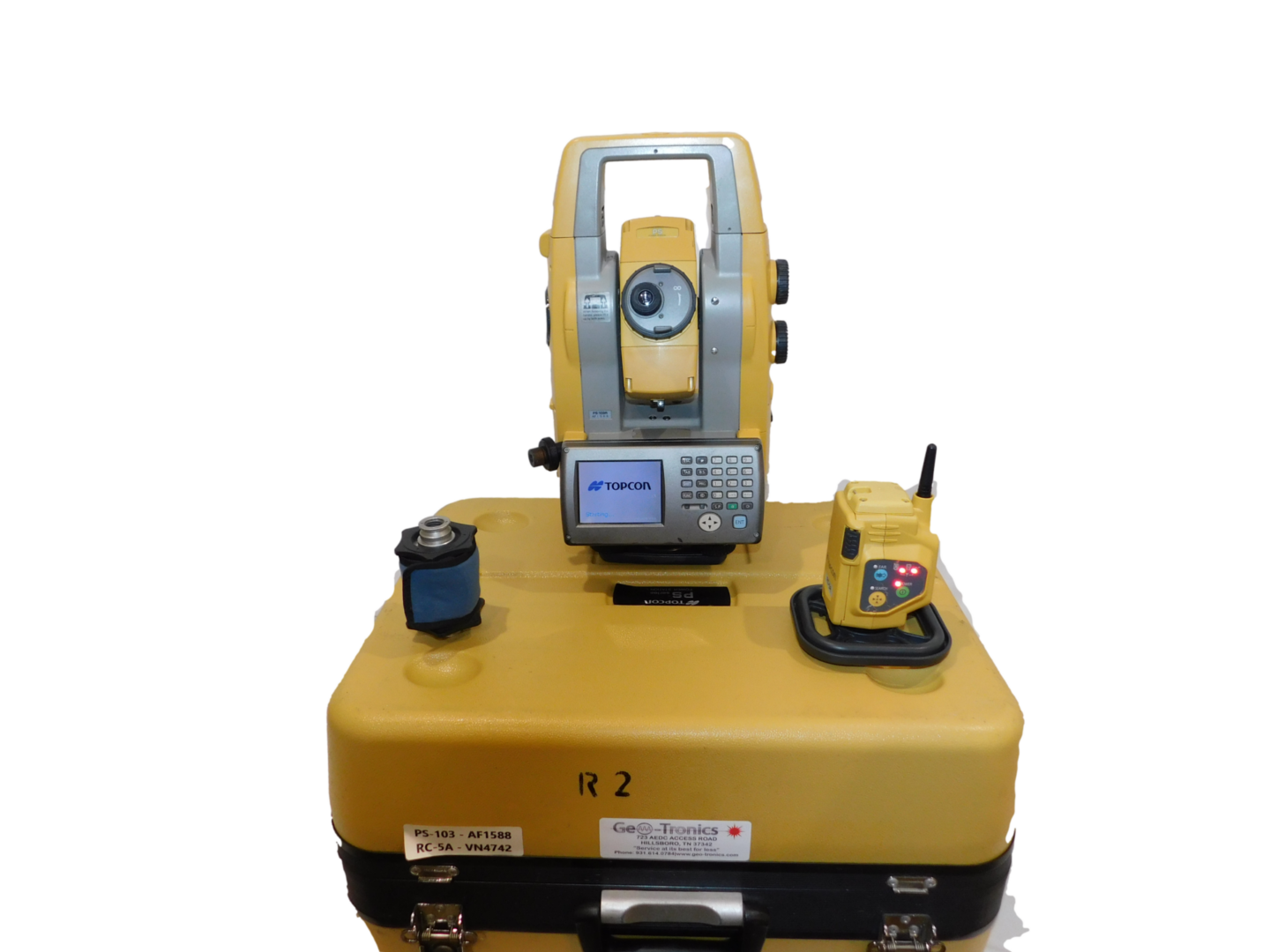 Pre-owned, Topcon, PS-103 3" Robotic Total Station W/ RC-5 QLOCK